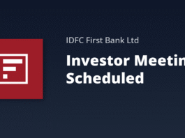 IDFC FIRST Bank Analyst/Institutional Investor Meetings Scheduled for November 12, 2025