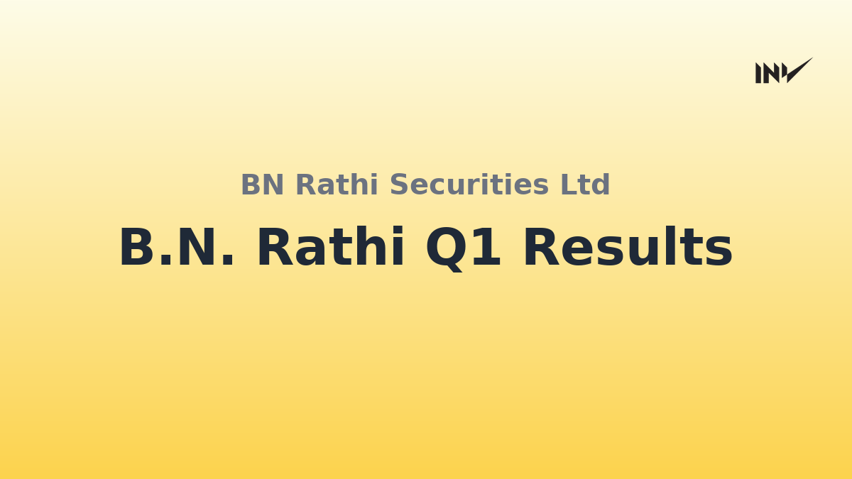 A B Rathi B.N. Rathi Securities: Q1 FY27 Standalone Profit ₹224.83 Lakhs ...