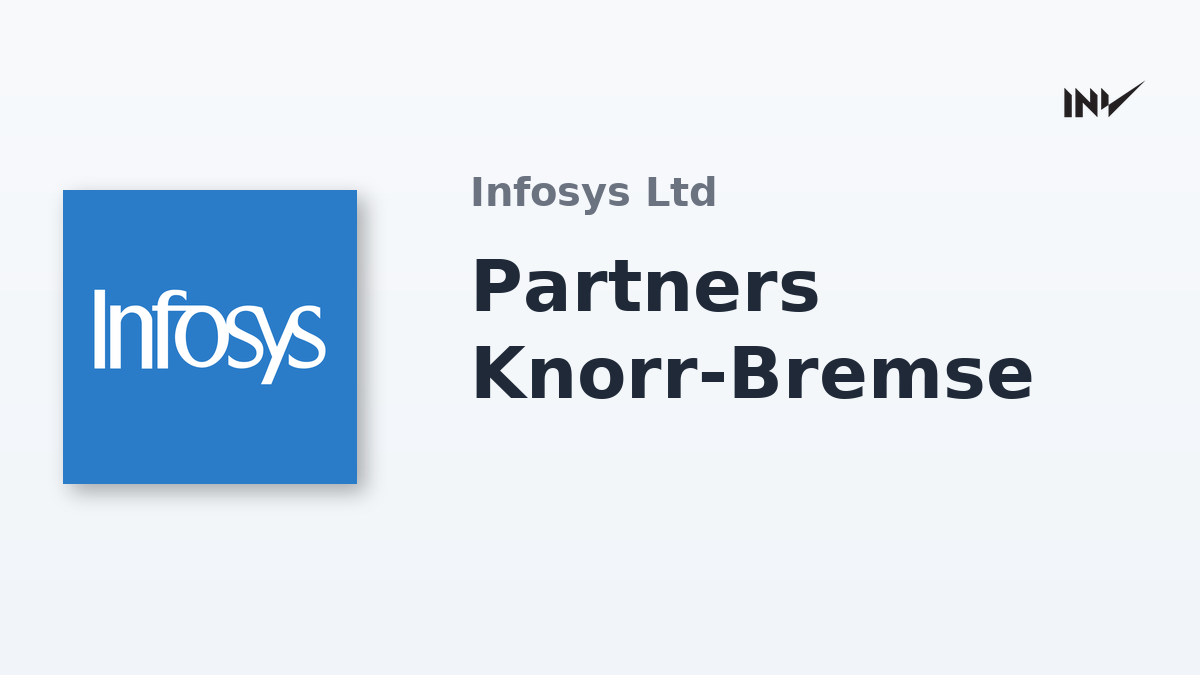 Infosys Partners Knorr-Bremse for AI Transformation
