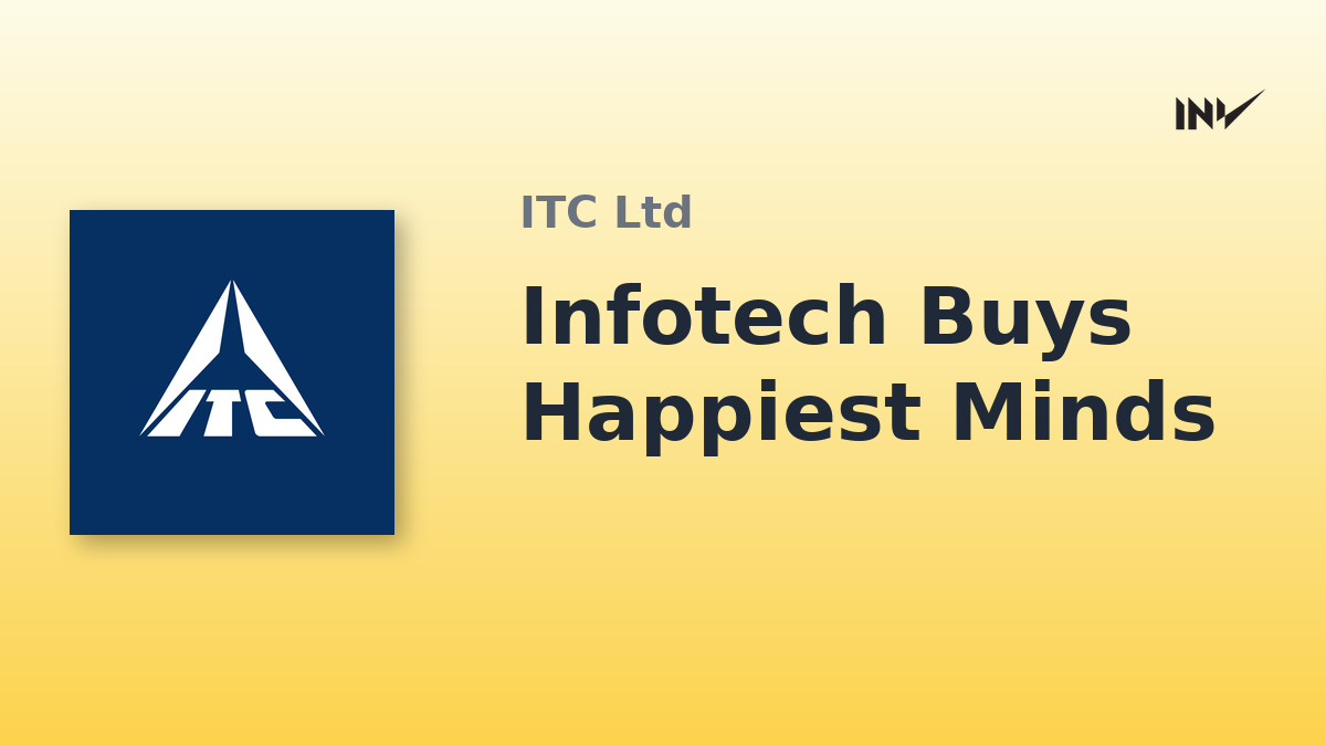 ITC Infotech plans Happiest Minds acquisition and merger