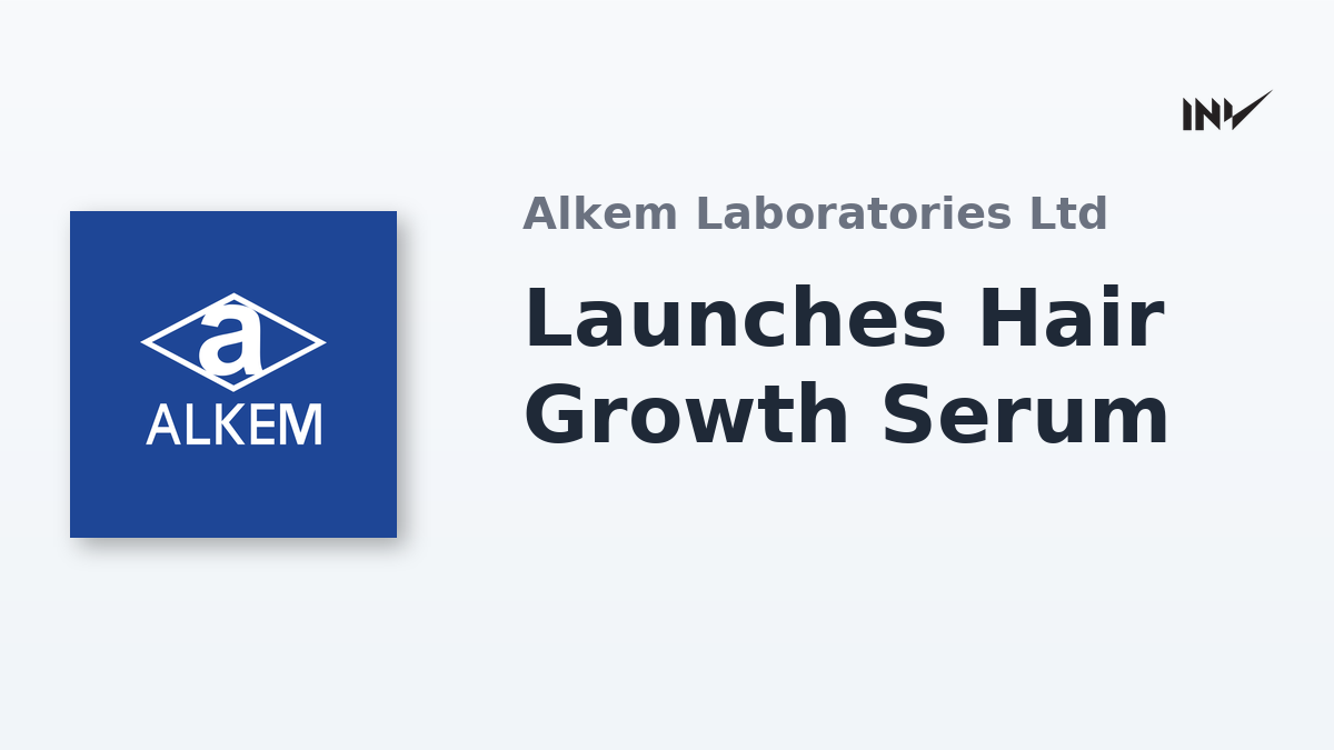 Alkem Laboratories Launches India's First Patented Hair Growth Serum