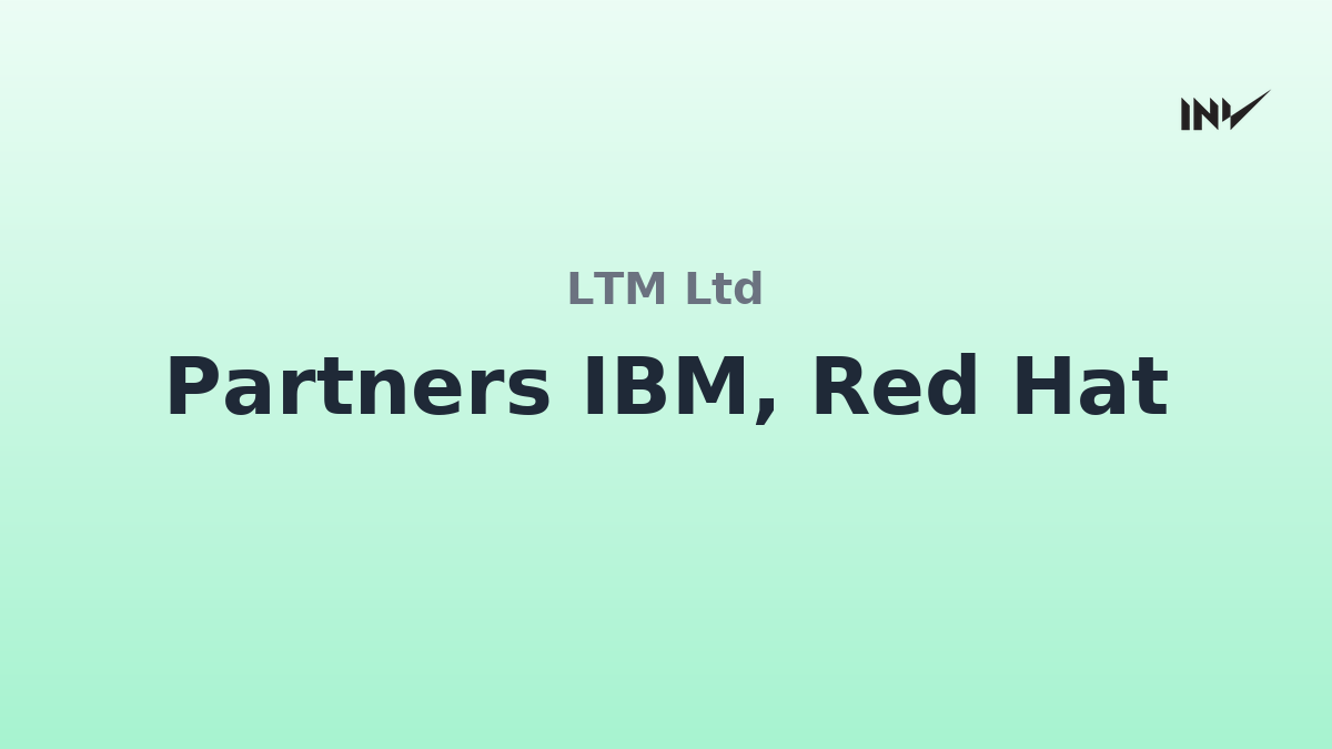 LTM Limited Partners IBM & Red Hat for AI Software Remediation