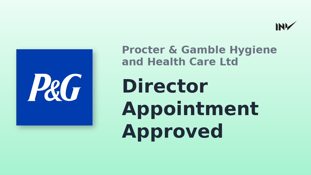 Procter & Gamble Hygiene: Director Appointment Approved