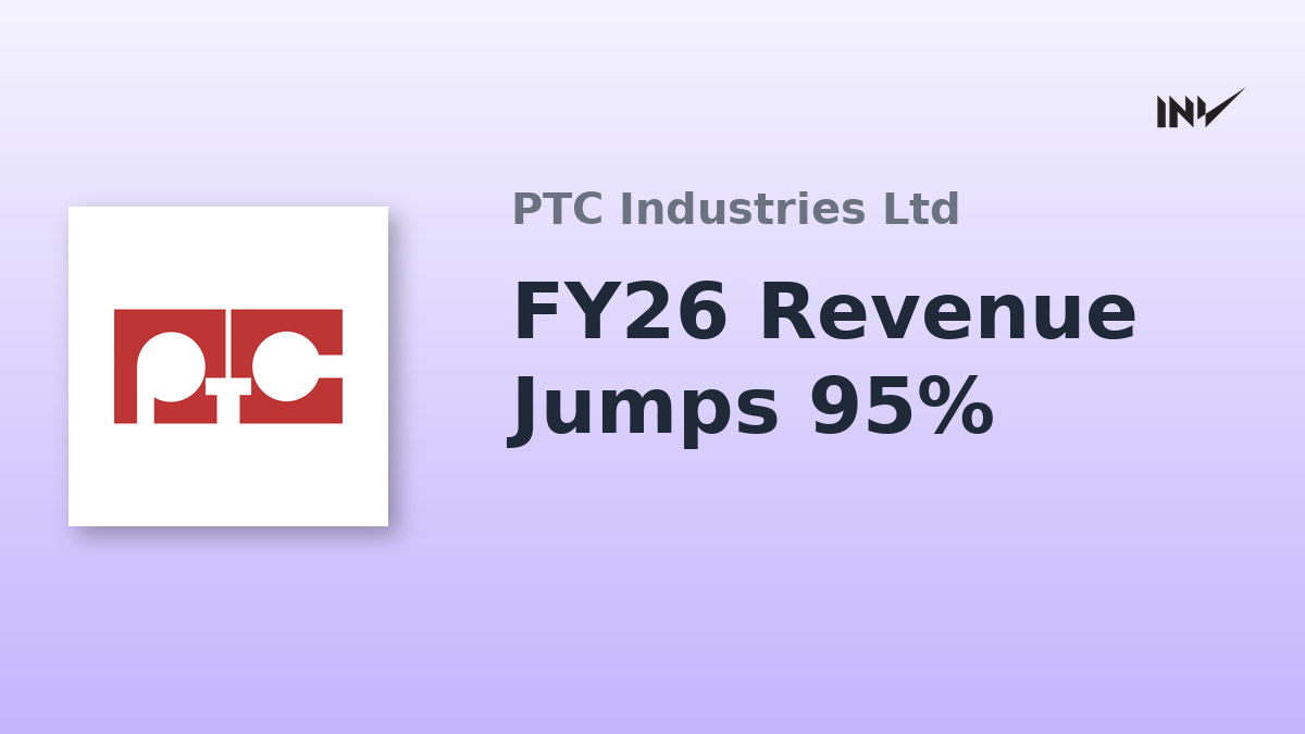 PTC Industries FY26 Revenue Jumps 95% to ₹602.78 Cr