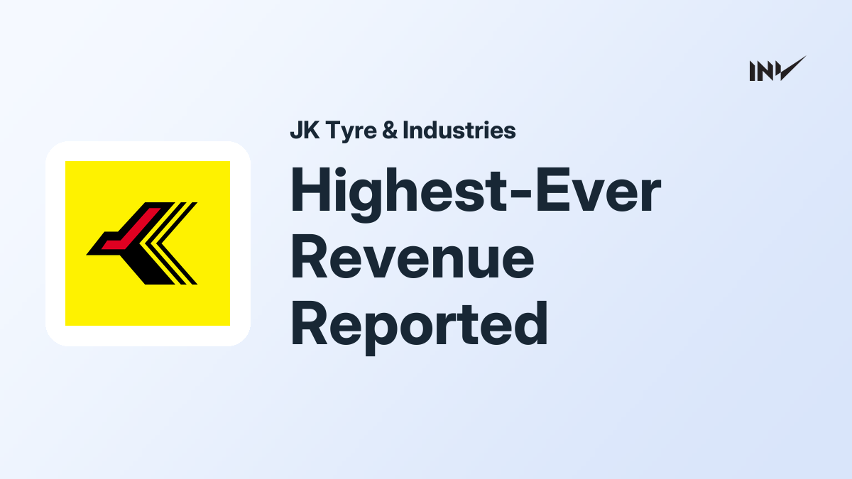 JK Tyre: Reports Highest-Ever Consolidated Revenue of ₹4,850 Crore in ...