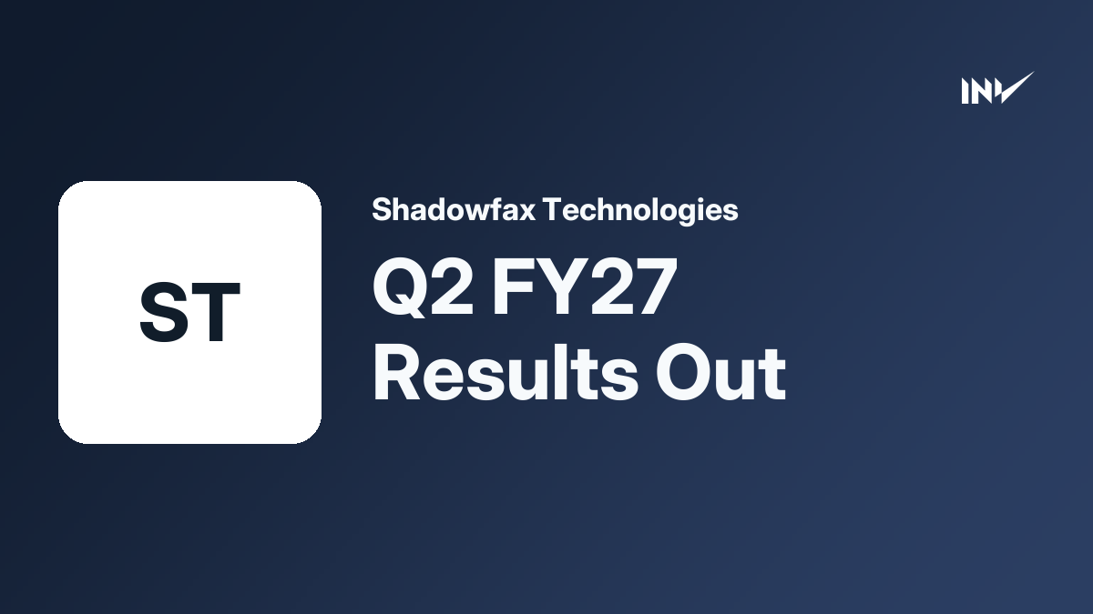 Shadowfax Technologies: Q2 FY27 Consolidated Revenue at ₹1,538 Crore ...
