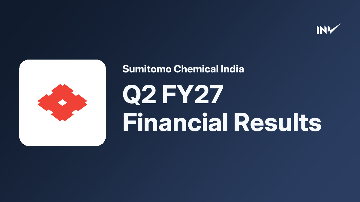 Sumitomo Chemical India: Q2 FY27 Standalone Revenue at ₹9,343 Million ...